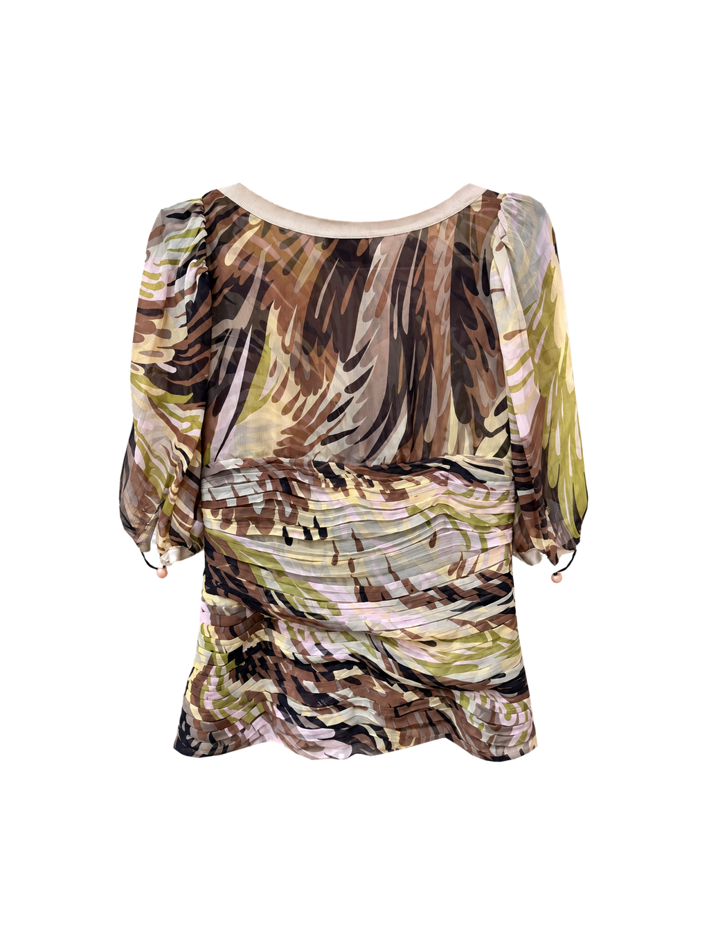 MISSONI Fall/Winter 2005 Runway printed silk blouse