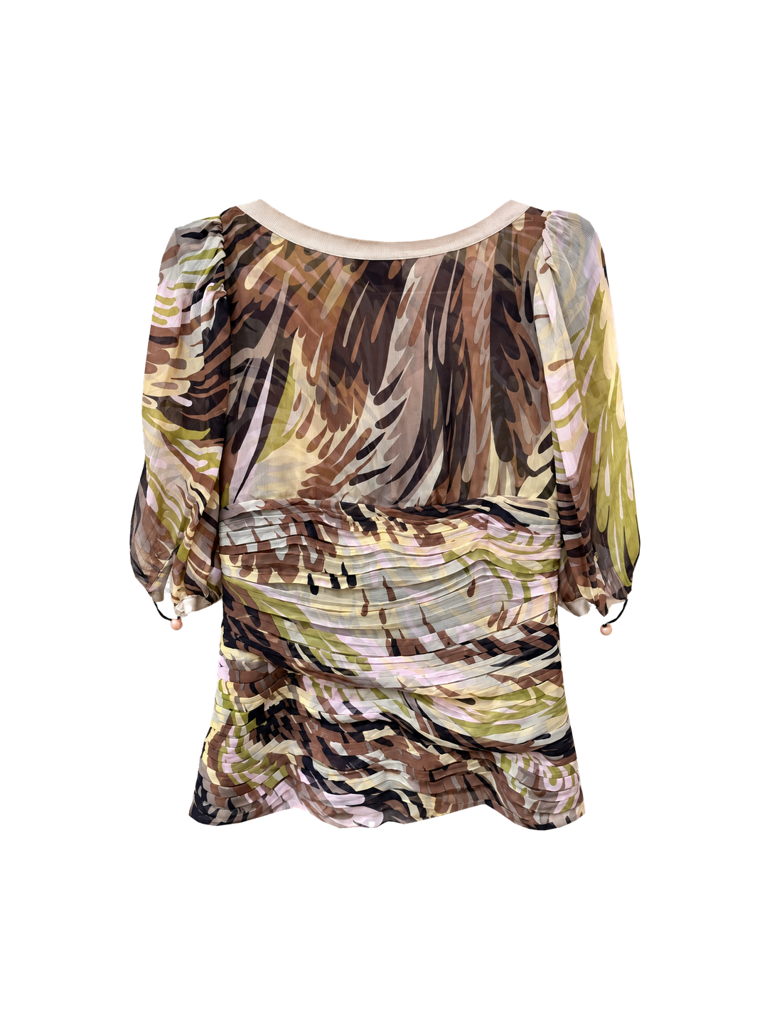 MISSONI Fall/Winter 2005 Runway printed silk blouse
