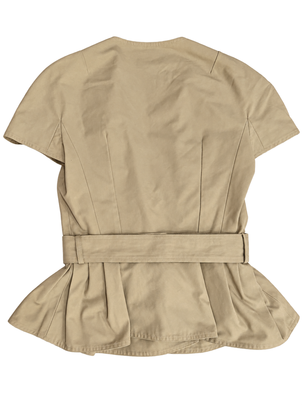 DIOR Spring/Summer 2010 Runway khaki belted short-sleeve trench top