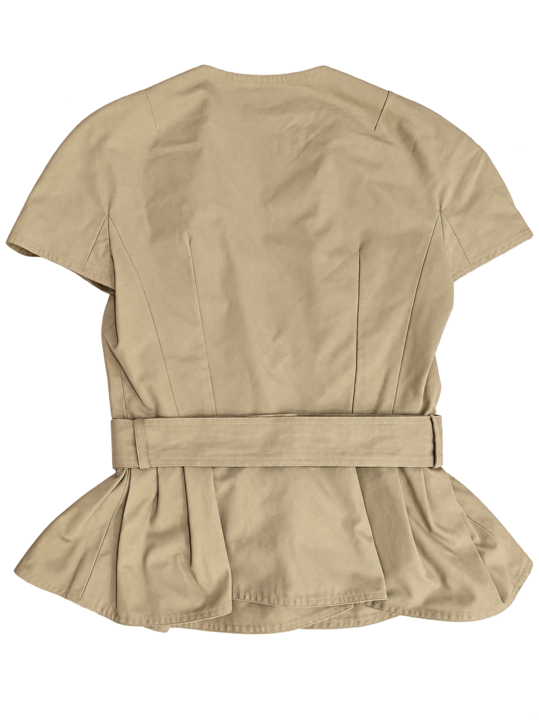 DIOR Spring/Summer 2010 Runway khaki belted short-sleeve trench top