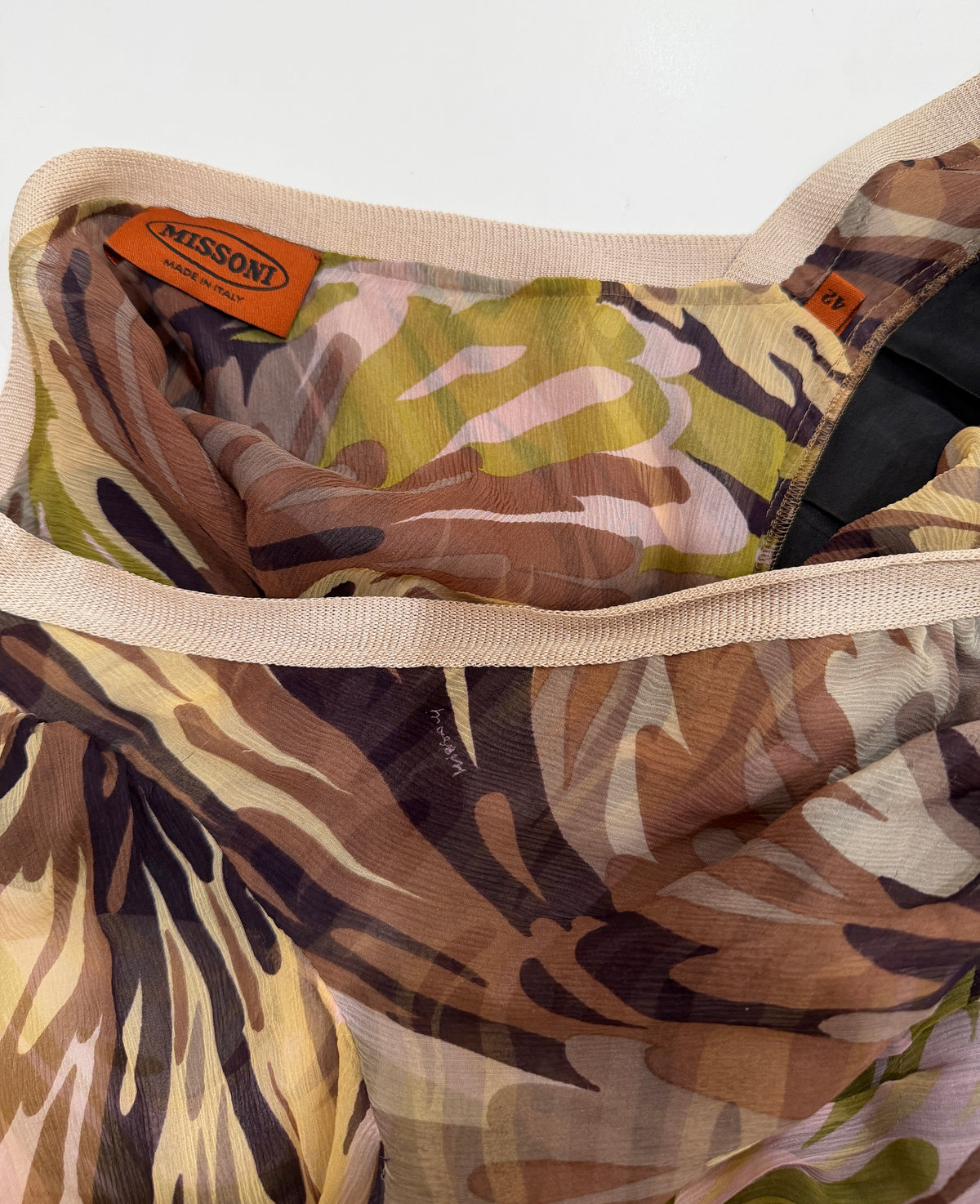 MISSONI Fall/Winter 2005 Runway printed silk blouse