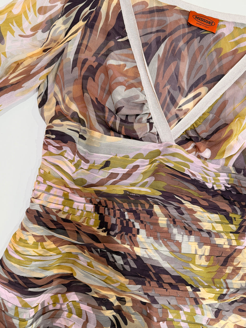 MISSONI Fall/Winter 2005 Runway printed silk blouse