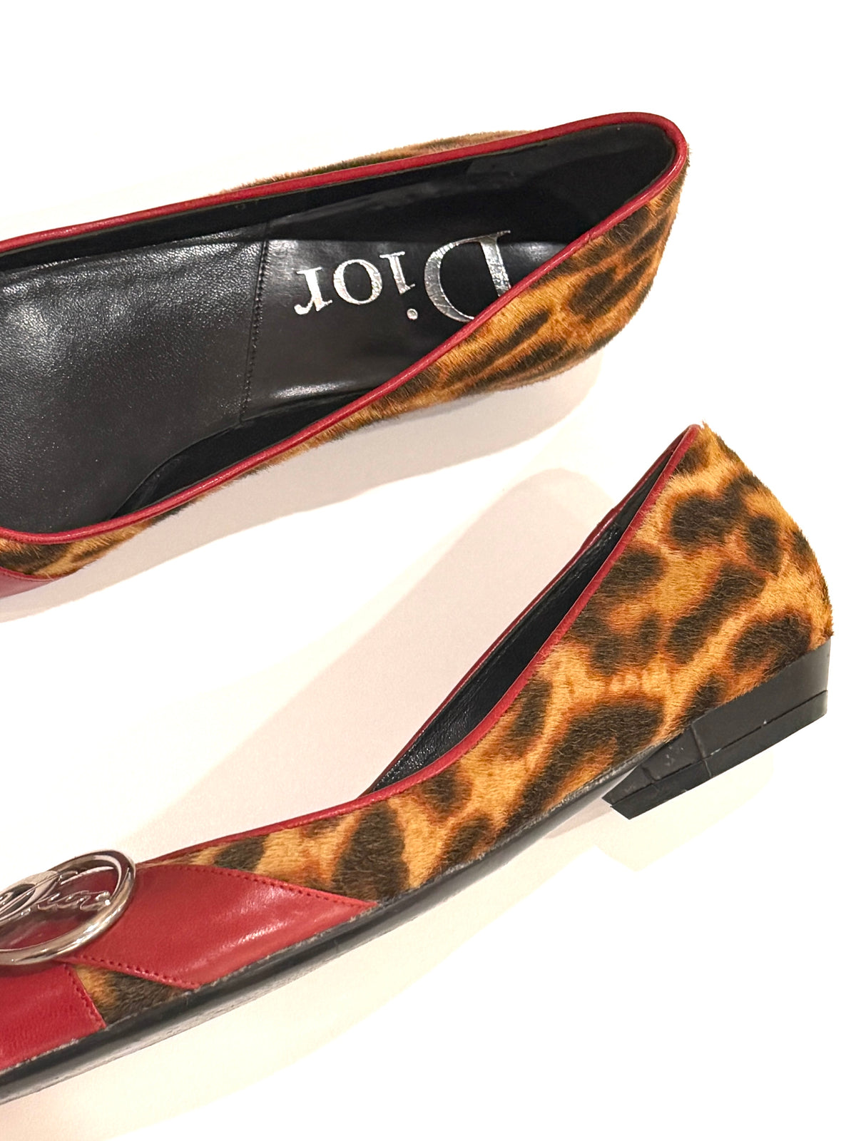 Dior Fall/Winter 2004 I Love Dior Leopard & Red Leather Flats