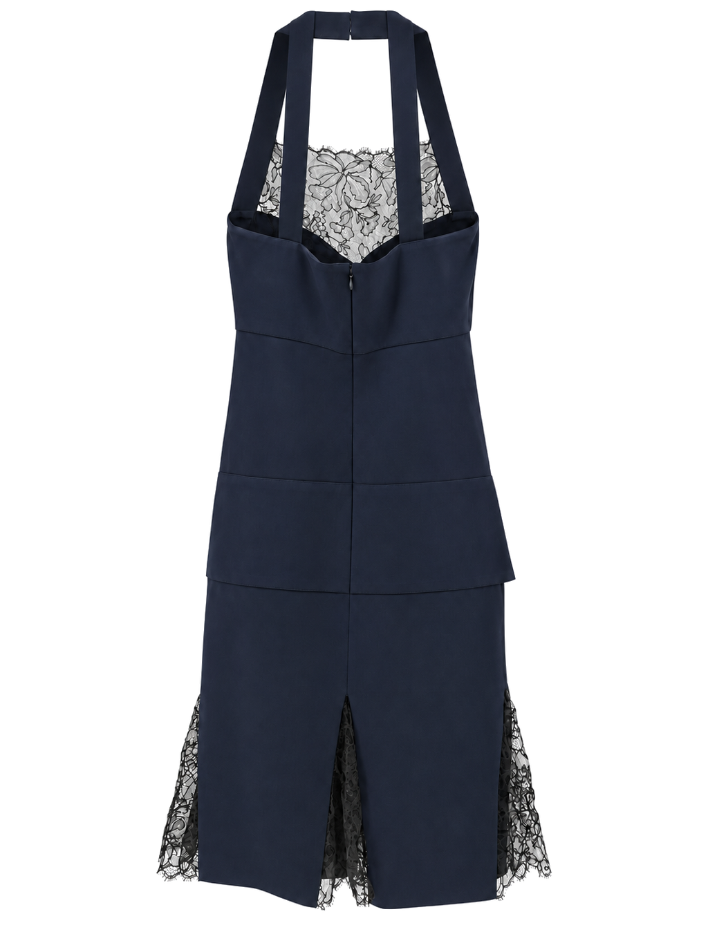 CHANEL Fall/Winter 2004 Runway navy lace dress
