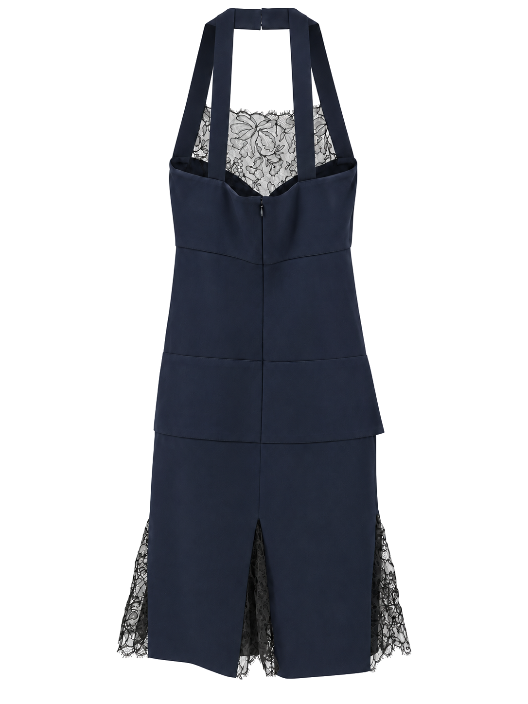 CHANEL Fall/Winter 2004 Runway navy lace dress